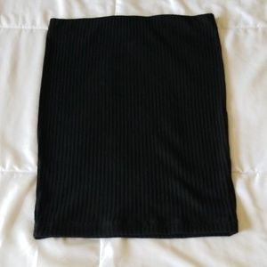 Black Mini Pencil Skirt